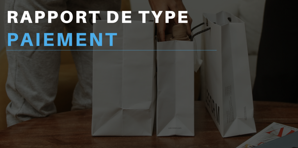 Rapport de type de paiements : Outil pour l’analyse de statistiques (revenus)