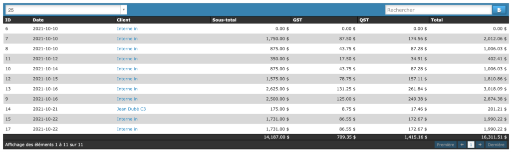 rapport-taxes-liste-deroulante