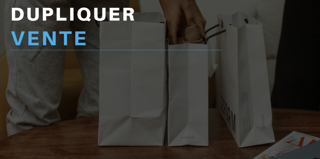 Dupliquer une vente (Faire une copie)