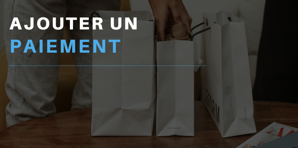 Ajouter nouveau paiement : ajouter un nouveau paiement sur la vente sélectionnée