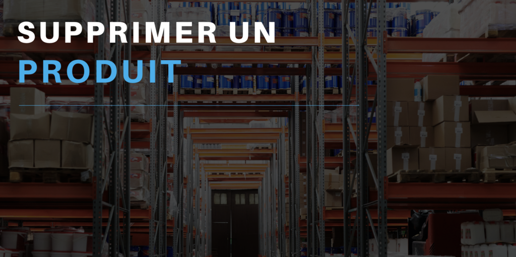 Supprimer un produit