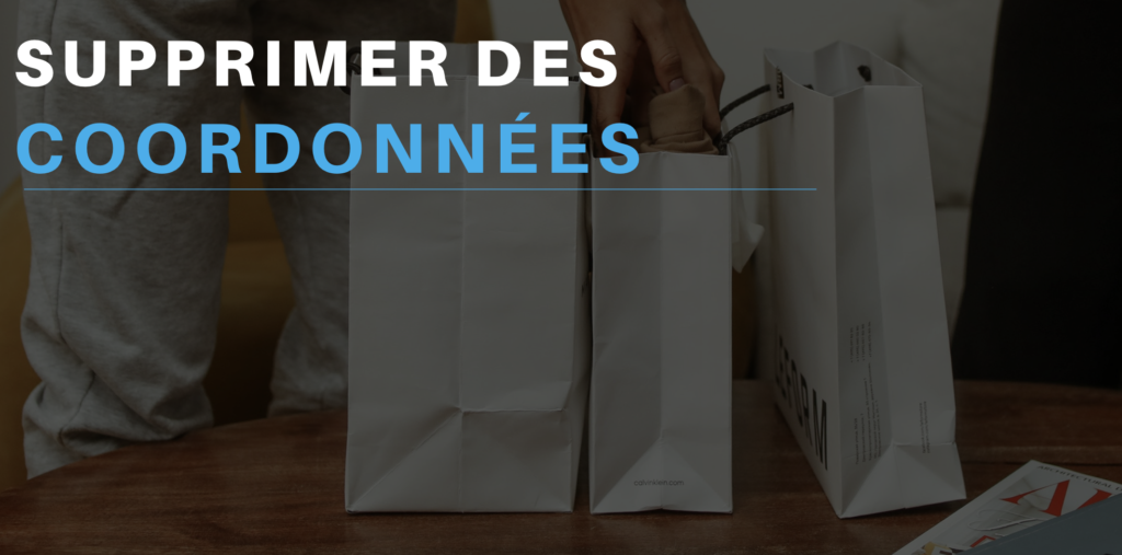 Supprimer les coordonnées : Supprimer les coordonnées enregistrées d’un contact