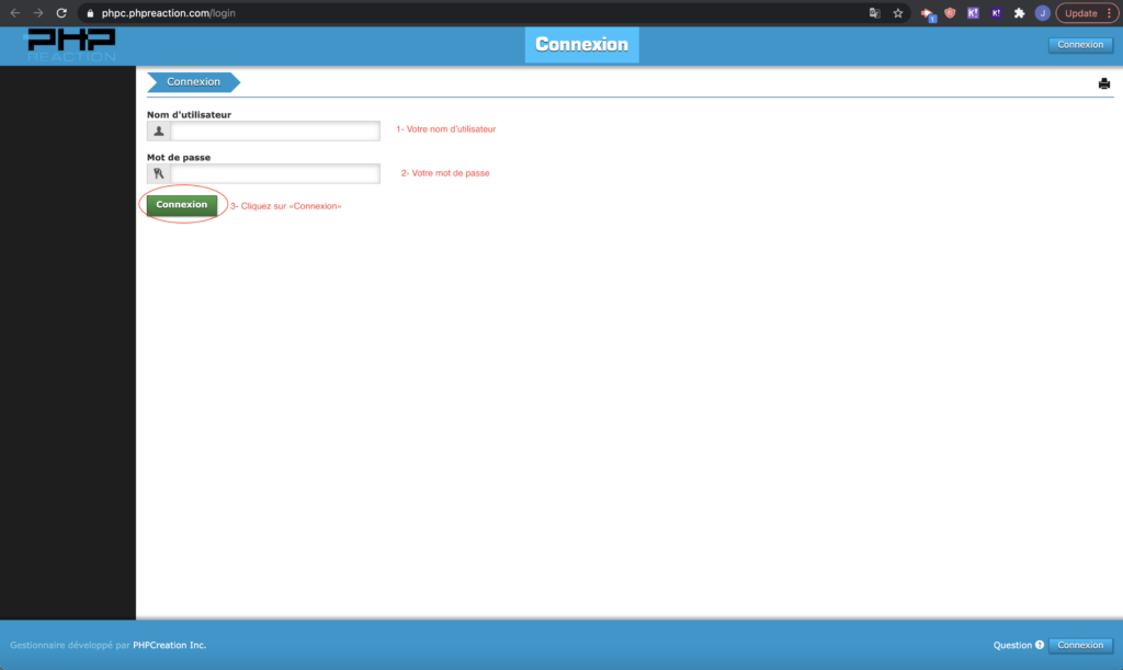 Comment accéder au logiciel