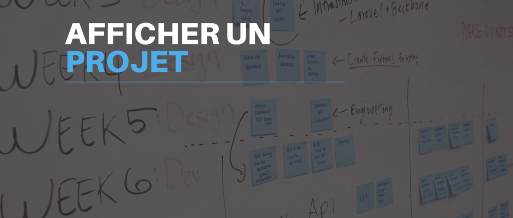 Comment afficher un projet