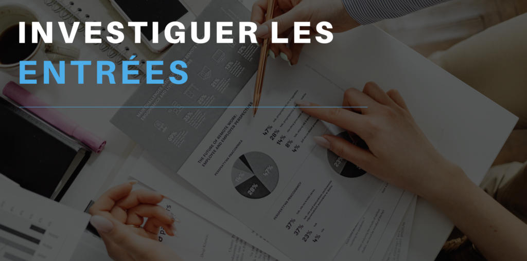 Investigation des entrées d’un compte du grand livre